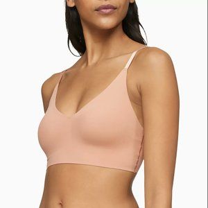 NWT Calvin Klein Light Chestnut Invisibles Comfort Lightly Lined Medium Bralette